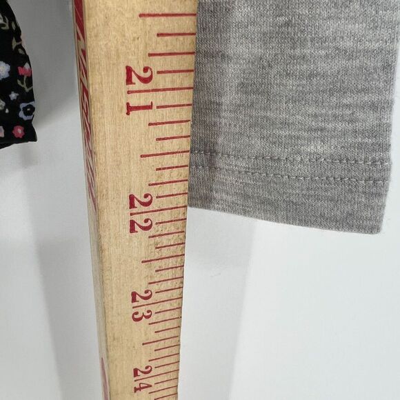 LOFT Long Sleeve Top Floral‎ Collar & Ruffle Hem Womens Petite Size XXS Gray NWT - Picture 10 of 12